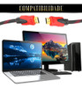 Kit 2 Cabo Hdmi 5m Metros 4k Ultra Banhado À Ouro Blindado 5