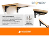 Par De Ménsulas Rebatibles 12  Hierro Negro Bronzen Premium 7