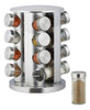 Especiero Giratorio 16 Frascos En Acero Inoxidable Y Vidrio 0