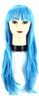 Peluca Media Larga Lisa Disfraz Cotillón Nostalgia Cosplay 1