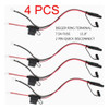 4pcs Cargador/tender Cables Sae Conector Rápido Desconecte E 1