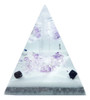 Orgonite Pirâmide Branca Lilás- Turmalina- Poderosa Proteção 5 Orgonite Pirâmide Branca Lilás- Turmalina- Poderosa Proteção 5