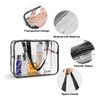 Boobeen 3pcs Bolsa De Maquillaje Transparente, Bolsa De Cosm 1