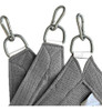 Media Sombra Toldo Vela Triangular Gris 98% 2.5mx3.5mx3.9m 2