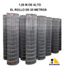 Tejido Malla Electrosoldada Galvanizada Rollo 1.50m X 25 Mts 0