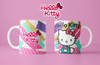 Diseños Plantillas Tazas Hello Kitty Sublimación M2 3
