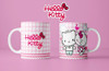 Diseños Plantillas Tazas Hello Kitty Sublimación M2 5