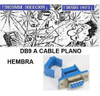 Ficha D-b9 A Cable Plano Conector Db9  Hembra  *+ 0