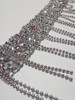 Tira Galon Strass Cadenas Piedras Termoadhesivo X 50cm 1