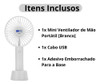 Mini Ventilador De Mão Portátil Recarregável Para Extensão 2