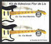 Adesivos Flor De Lis - Kit Escala 24trastes * Frete Grátis * 4