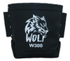Bolso Herramientas Lona Negra Wolf, Asa Cinturón, 13x25x23cm 0