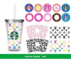Plantillas Sublimación Vectores Multiuso Tazas  Starbucks 2