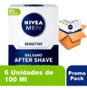 Balsamo After Shave Nivea Men Sensitive 100 Ml X 6 Un 0