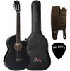 Violão Michael Eletrico Nylon Vm219e Bk Preto + Kit 0