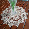 Tinwin Mantel Individual Redondo De Encaje Doily Encaje Tape 3