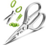 Tijeras De Cocina Multifunción En Acero Inoxidable 304, Pack 0