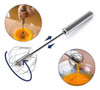 Mixer Batedor Misturador De Ovos Massa Inox Semi Automático 3