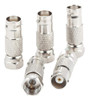 Bnc A Coaxial, Paquete De 5 Conectores Bnc Hembra A F Macho 0