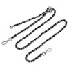 Cadena Plana Correa Ajustable 120cm Para Cartera Silver Negr 0