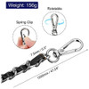 Cadena Plana Correa Ajustable 120cm Para Cartera Silver Negr 1