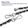 Cadena Plana Correa Ajustable 120cm Para Cartera Silver Negr 3