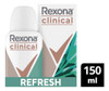 Kit 3 Desodorante Rexona Clinical Feminino Refresh 150ml 2