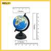 Rely+ Globo Terráqueo Mundial De 4  Con Soporte De Metal Res 4