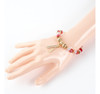 Pulseira Maria Navalha Cristal 8mm Pingente Navalha 4