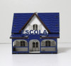 Escola Em Mdf Escala 1:87 Ho Para Ferromodelismo 1