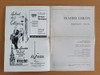 Programa Teatro Colon Pianista José Tordesillas Año 1962 0