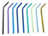 Sorbete Curvo Aluminio Reutilizable Colores Pajitas X 25 Uni 0