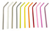 Sorbete Curvo Aluminio Reutilizable Colores Pajitas X 25 Uni 1