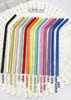 Sorbete Curvo Aluminio Reutilizable Colores Pajitas X 25 Uni 2