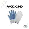 Pack 240 Guantes Moteado Reforzados Trabajo Envios Factura A 3