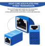 10 Piezas Azul Rj45 Acoplador, Adaptador De Extensin Etherne 3