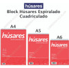 Block A6 Husares Espiralado 80 Hojas Cuadriculado 2