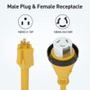 Qnine Cable Adaptador De Rv De 50 Amperios A 110 V De 12 Pul 2