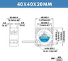 Ventilador Winsinn De 40 Mm 12 V, Impressora 3d Micro Ventil 1