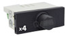 Modulo Dimmer Variador Ventilador Cambre 7937 Gris Pack X4 1