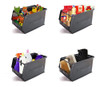 10 Gavetas Plásticas Apilables Negras 3plz 35/30x20x20cm 6