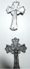 Antiguo Crucifijo De Aluminio 19 Cm X 13 Cm 1
