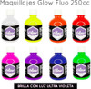 Maquillaje Glow Fluor Artistico 250cc Teatral Luz Negra 1