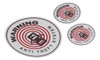 1lots Calcomanías De Estilo De Coche Advertencia Alarma De R 1