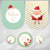 Kit Imprimible Navidad Verde Dorado - Candy Bar Tukit 3