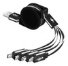 Cable De Carga Mltiple 4 En 1, Cable De Carga Multiusb, Retr 0