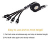 Cable De Carga Mltiple 4 En 1, Cable De Carga Multiusb, Retr 3