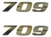Par Emblema Caminhão Mb 709 Adesivo Cromado Lateral (2pç) 2