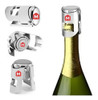 Set  X 3 Tapon Conservador De Champagne Espumante Acero Inox 3