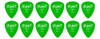Palheta Dunlop Gel Média Fina Verde 12 Unidades 0
